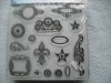 Ornaments clear scrapbook stamps Lil Davis 