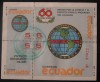 ECUADOR souvenir sheet IGM 1988 NEW 20 sucres hojita  