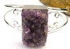 Awesome Druzy Cluster Amethyst Cuff Bangle Bracelet  