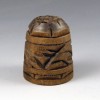 Exquisite Basswood Whittling Wood Thimble 