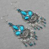 Tibet Silver Swarovski Crystal CZ Dangle Earring Eb1235 