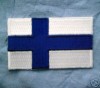 FINLAND siniristilippu ~ BADGE nordic cross FLAG patch  