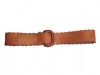 Next Ladies Embroidered Suede Belt Brown Size 12-14 