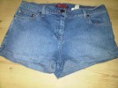 womens NEXT denim shorts UK 10 EUR 38 hotpants blue 