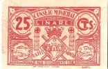 BILLETE LOCAL 25 CTS CONSEJO MUNICIPAL LINARES JAEN 