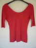 Next Red Off The Shoulder 1/2 Length Sleeved Top  