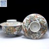 8L3: Pair of Japanese Old Imari Covered Bowls, 19C 