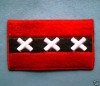 AMSTERDAM 3 saltire FLAG embroidered SEW ON patch BADGE 