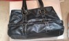 Black Leather Bag from George - Contrast Stitching 