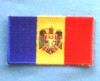 MOLDOVA ~ obverse EMBROIDERED aurochs FLAG patch BADGE  