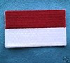 INDONESIA sang merah putih FLAG patch BADGE red & white 