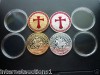 LOT set of 2 - 1 oz GOLD and SILVER clad Masonic coins 