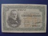 Spanish Pesetas 50 PTE note VF 1940 M. Pelayo very rare 