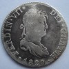 SPAIN 1820 GJ 2 REALES Fernando VII MADRID NO RESERVE 