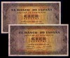 Pareja 100 pesetas mayo 1938. Burgos. SC.