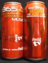 México) Two different empty cans 473ml. Coca cola TV 