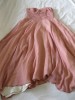 MONSOON GORGEOUS DUSKY PINK SILK PROM DRESS GOWN UK 10 