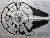 STAR WARS BLUEPRINT - PLANO ORIGINAL - HALCON MILENARIO