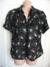 Ladies NEXT BLACK FLORAL BLOUSE / TOP - PLUS Size 20 