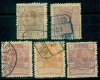 ESPAÑA SPAIN GUINEA 1920-1922 LOTE DE 5 USADOS 