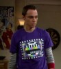 The BIG BANG THEORY Sheldon Purple TV TEST T-shirt 