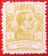 1921 RIO DE ORO ED#130*  1 c. amarillo. 