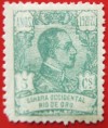 1921 RIO DE ORO ED#132*  5 c. verde. 