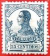 1912 GUINEA ED#91*  25 c. azul. 