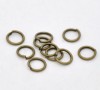 600 Bronze Tone Open Jump Rings 7x0.9mm 