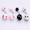 4X14g UV Body Jewelry Navel Belly Button Rings Bar,1363 