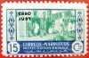 1946 CABO JUBY ED#155** 15 c.blue & vert (324) (N) 