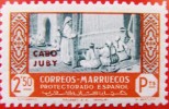 1946 CABO JUBY ED#160** 2,50 p.orange & vert (329) (R) 