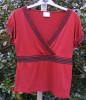 Next - TOP  - Red & Black -     Size 10 - Euro 38 