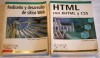 Lote de libros sobre HTML y diseño web 