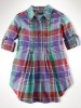 NWT RALPH LAUREN Girls Delaney Pintucked Tunic Shirt 14 