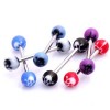 6x14g UV Body Jewellery Tongue Bar Rings Wholesale,1391 