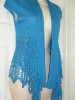 waistcoat style top by jane norman size 14 azure blue 