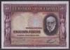 Spain 50 Pesetas 1935, Pick 88 in XF  Sin Serie 