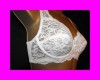 38B WHITE PRETTY PADDED SATIN LACE EMBROIDERED BRA NEW 