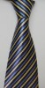 Men's Fashion Classic yellow blue stripe silk tie 025 