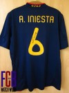 INIESTA SIGNED SPAIN WORLD CUP 2010 AWAY SHIRT UN WORN 