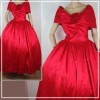 old charming glam 80s/50s red prom dress---m 