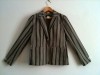 Sonia Rykiel blazer, jacket top Sz 40. large pinstripe. 