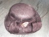 Ladies formal brown hat, Ascot, weddings. 