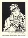 LITOGRAFÍA CARTÓN WILL EISNER CON DEDICATORIA Y FIRMA 