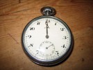 CYMA NICKLE PLATED TOP WIND POCKET WATCH C 1920S  