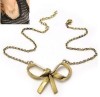 Korean Style Bronze Butterfly Fashion Necklace R108 