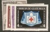 Guatemala 1956 Red Cross SC B8-11 MOG (7akz) 