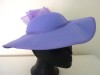 VINTAGE 70S VIOLET CASABLANCA 40S BERGMAN STYLE HAT S 