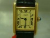 MUST DE CARTIER TANK ARGENT925 18KGP QUARTZ LADIESWATCH 